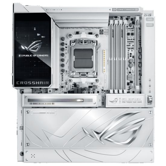 Picture of ASUS AMD ROG CROSSHAIR X870E GLACIAL, AM5, X870E, DDR5 256GB, PCIe 5.0, 7x M.2, Wi-Fi 7, Dual 10GbE, USB4, E-ATX, 2yr wty