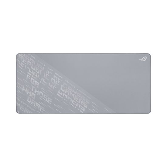 Picture of ASUS ROG Scabbard II Arctic Gray XXL Mouse Pad, 900x400x3mm, cloth, rubber base, water/oil/dust-repellent, anti-fray