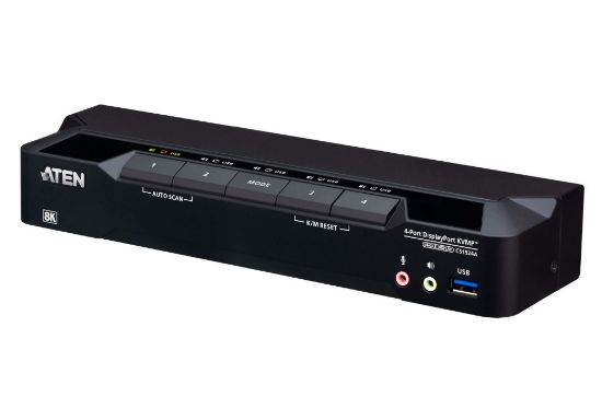 Picture of Aten Desktop 4-Port USB 3.0 8K DisplayPort KVMP™ Switch (Cables included)