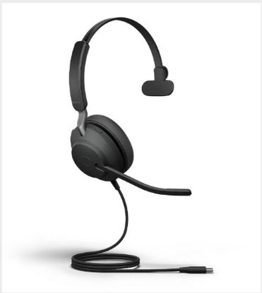 Picture of Jabra Evolve2 40 SE Wired USB-C/A MS Mono Headset, 360° BusyLight,Cancels more noise than ever before, Teams-certified means teams are satisfied, 3-mi