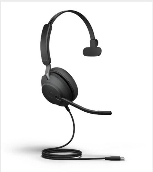 Picture of Jabra Evolve2 40 SE Wired USB-C/A MS Mono Headset, 360° BusyLight,Cancels more noise than ever before, Teams-certified means teams are satisfied, 3-mi