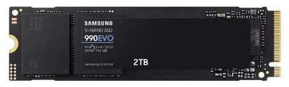 Picture of Samsung 990 EVO 2TB PCIe Gen4/5 NVMe SSD 5000MB/s 4200MB/s R/W 700K/800K IOPS 1200TBW 1.5M hrs V-NAND TLC AES 256-bit Encryption 5yr wty