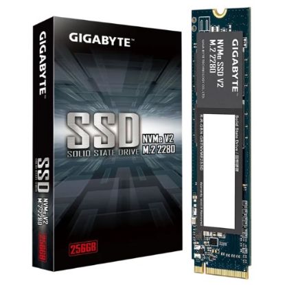 Picture of GIGABYTE Gen3 256GB NVMe PCIe 3.0 x4 M.2 2280 SSD, 3200MB/s Read, 1200MB/s Write, 1.5M Hours MTBF, 3-Year Warranty