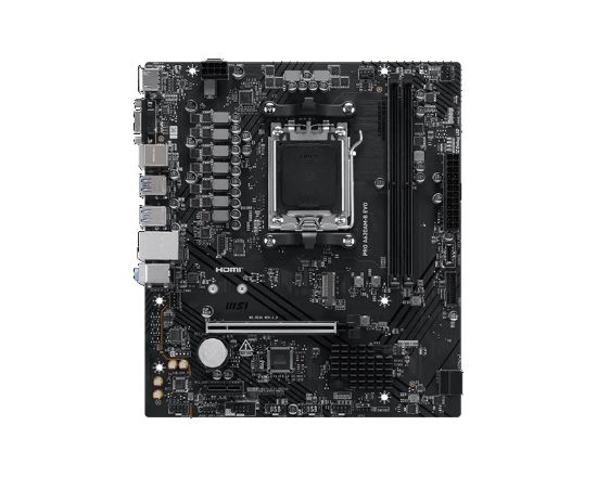 Picture of MSI PRO A620AM-B EVO ATX Motherboard, AM5, AMD A620A, 2xDDR5 128GB, PCIe4.0 x16, 1xM.2, 2xSATA, HDMI/VGA, 2.5G LAN, ATX