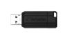 Picture of Verbatim Store'n'Go Pinstripe USB 2.0 Drive 16GB, Slim Retractable Design, 2 Years Limited Warranty (Black)