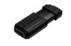 Picture of Verbatim Store'n'Go Pinstripe USB 2.0 Drive 16GB, Slim Retractable Design, 2 Years Limited Warranty (Black)