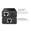 Picture of TP-Link POE150S Omada PoE Injector Adapter, IEEE 802.3af compliant, Data and power carried over the same cable up to 100 meters, plastic case, pocket