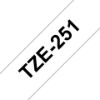 Picture of Brother 24mm Black on White TZE Tape