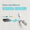 Picture of TP-Link TL-SG1005P 5-Port Gigabit Desktop Switch with 4-Port PoE, 5 Gigabit RJ45 ports including 4 PoE ports, 56W PoE Power supply, steel case