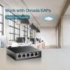 Picture of TP-Link TL-SG1005P 5-Port Gigabit Desktop Switch with 4-Port PoE, 5 Gigabit RJ45 ports including 4 PoE ports, 56W PoE Power supply, steel case