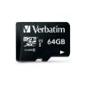 Picture of Verbatim 64GB Micro SDXC Card Class 10 UHS-I With Adaptor Up to 45MB/Sec 300X read speed