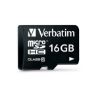 Picture of Verbatim Micro SDHC 16GB (Class 10) with Adaptor Up to 45MB/Sec 300X read speed
