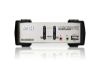 Picture of Aten Desktop KVMP Switch 2 Port Single Display VGA w/ audio & OSD, 2x Custom KVM Cables Included, 2x USB Port, Selection Via Front Panel