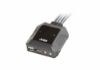 Picture of Aten Compact KVM Switch 2 Port Single Display Display Port w/ Audio, Remote Port Selector, USB Hot-Plugging