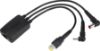 Picture of Targus 3-Way Active DC Charging Cable 3 Pin - Accommodates up to 3 different Power Tips/SecureFix clips for Semi-Permanent (LS)