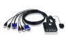 Picture of Aten Compact KVM Switch 2 Port Single Display VGA, Remote Port Selector, USB Hot-Plugging
