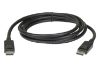 Picture of Aten 2m DisplayPort Cable, supports up to 3840 x 2160 @ 60Hz, 28 AWG copper wire construction for high-definition media connections