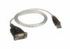 Picture of Aten USB to RS232 converter with 1m cable，921.6 Kbps Transfer Rate, Compatible with Windows, Mac, Linux