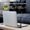 Picture of TP-Link Archer T2U Plus AC600 High Gain Wi-Fi Dual Band USB Adapter,433Mbps at 5GHz + 200Mbps at 2.4GHz, USB 2.0, 1 high gain antenna