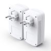 Picture of TP-Link TL-PA8033P KIT AV1300 Passthrough Powerline KIT, Qualcomm, 3 Gigabit Ports, 1300Mbps Powerline, 2*2 MIMO,  HomePlug AV2, New PLC Utility, Twin