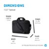 Picture of HP 15.6' Prelude Pro Recycle Top Load Carry Case Laptop Bag Recycled Fabric Strap Adjustable, Padded Design Fits 15.6' 14' 13.3' Notebook
