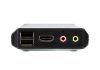 Picture of Aten 2 Port USB 4K @60Hz HDMI Cable KVM Switch with Remote Port Selector