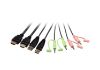 Picture of Aten 2 Port USB 4K @60Hz HDMI Cable KVM Switch with Remote Port Selector
