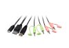 Picture of Aten 2-Port USB-C DisplayPort Hybrid Cable KVM Switch