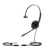 Picture of Yealink YHS34 Mono Wired Headset with QD to RJ Port, Wideband Noise-Canceling Headset, Monaural Ear, RJ9, QD Cord, Leather Ear Piece, Hearing Protecti