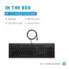 Picture of HP 125 Wired Keyboard - Compatible with Windows 10, Desktop PC, Laptop, Notebook USB Plug and Play Connectivity, Easy Cleaning 1YR WTY
