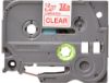 Picture of Brother TZE-132 12MM RED ON CLEAR TZE TAPE
