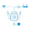 Picture of TP-Link TC65 Outdoor Security Wi-Fi Camera Ultra HD Video 3MP Definition, Wired/Wireless, Night Vision, Alarm, Two-Way Audio Microphone, Voice Control