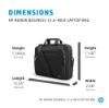 Picture of HP Renew Business 15.6' Laptop Bag - 100% Recycled Biodegradable Materials RFID Pockets Storage Pockets Fits Notebook 15.6' 14' 13.3' 12' NB