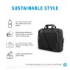Picture of HP Renew Business 15.6' Laptop Bag - 100% Recycled Biodegradable Materials RFID Pockets Storage Pockets Fits Notebook 15.6' 14' 13.3' 12' NB