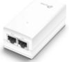 Picture of TP-Link POE2412G Omada 24V Passive PoE Injector Adapter, 1× Gigabit PoE Port, 1× Gigabit Non-PoE Port, Data and Power Carried over The Same Cable, 24V