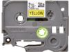 Picture of Brother TZE-621 tape 9mm x 8m: black on yellow laminated