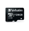 Picture of Verbatim Micro SDXC 128GB (Class 10 UHS-I) w Adaptor - 600x,  90 MB/Second, High Capacity and fast transfer. Mobile, Camera, Backup. Water Resistant