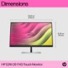 Picture of HP E24T G5 23.8'/24' FHD Touchscreen IPS Monitor Anti-Glare 1920x1080 16:9 5ms Height Adjustment Tilt Swivel Pivot 5xUSB Hub DP HDMI VESA 3yrs wty