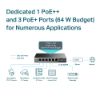 Picture of TP-Link TL-SG1006PP 6-Port Gigabit Desktop Switch with 3-Port PoE+ and 1-Port PoE++ , 6× 10/100/1000 Mbps RJ45 ports