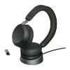 Picture of Jabra Evolve2 75 UC Bluetooth Headset, Includes Charging Stand & Link380a Dongle, 8-Mic Technology, 36 Hours Battery & Fast Charge, Dual-Foam Tech