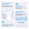 Picture of TP-Link Deco X80-5G(1-pack) 5G AX6000 Whole Home Wi-Fi 6 Gateway,  4804Mbps at 5 GHz + 1148Mbps at 2.4 GHz, 5G 5Gbps/900Mbps, 4G+ Cat20 2Gbps/200Mbps
