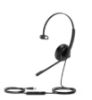 Picture of Yealink UH34 Mono UC USB Headset, Lightweight, All Day Wearing Comfort, Ear Wideband Noise Cancelling Microphone, Leather Ear Cushions, USB-A