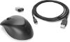 Picture of HP Premium Wireless Mouse 1600DPI High-Performance Hyper-Fast Scroll Soft-Touch fits Left/Right Hand Fingerprint Resistant Recharge USB Cable