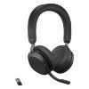 Picture of Jabra Evolve2 75 - USB-A Link380a UC Stereo Black, Advanced ANC, 30m Wireless Range, Dual Bluetooth Connectivity, 36 Hours Battery Life, Busylight