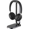 Picture of Yealink BH76 Teams ANC Bluetooth Headset With Charging Stand, Black, USB-A, Includes Charging Stand, Rectractable Microphone Up to 35 hours *EOS*
