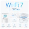 Picture of TP-Link Deco BE65-5G(1-pack) 5G BE9300 Tri-Band Whole Home Mesh Wi-Fi 7 Gateway (WIFI7)  574 Mbps at 2.4 GHz + 2880 Mbps at 5 GHz + 5760 Mbps at 6 GHz