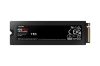 Picture of Samsung 990 Pro 1TB with Heatsink Gen4 NVMe SSD 7450MB/s 6900MB/s R/W 1550K/1200K IOPS 600TBW 1.5M Hrs MTBF for PS5 5yrs Wty