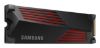 Picture of Samsung 990 Pro 1TB with Heatsink Gen4 NVMe SSD 7450MB/s 6900MB/s R/W 1550K/1200K IOPS 600TBW 1.5M Hrs MTBF for PS5 5yrs Wty