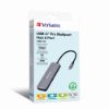 Picture of Verbatim USB-C Pro Multiport Hub 8 Ports,2 x HDMI, 3 x USB-A 3.2 Gen1, 1 x SD card slot, 1 x microSD card slot, 1 x USB-C PD