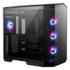 Picture of MSI MAG PANO 100R PZ BLACK Micro ATX Case, 2 x USB 5Gbps , 1x USB C 20Gbps, 1 x Audio-Out / Mic,, 3x 2.5', 2x 3.5', Micro ATX / Mini ITX(NEW)